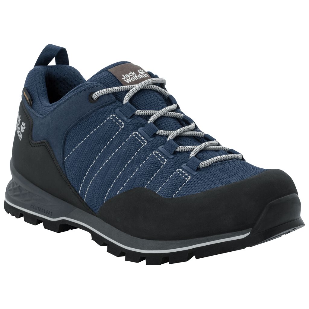 Jack Wolfskin SCRAMBLER LITE TEXAPORE LOW Chaussures Homme Bleu/Noir - YQDOGRL-83